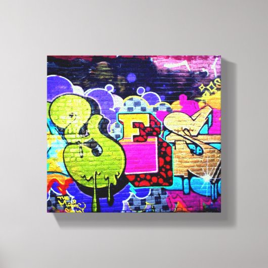Graffiti Ja Canvas Afdruk (Voorkant)