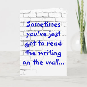 Graffiti Je bent een zegelkaart Bedankkaart