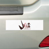 GRAFFITI JESUS BEHOORT rood Bumpersticker (Op auto)