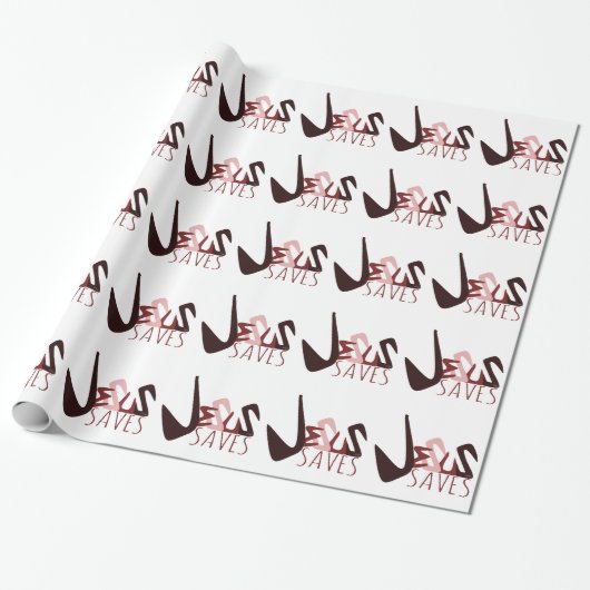 GRAFFITI JESUS BEHOORT rood Cadeaupapier (Uitgerold)