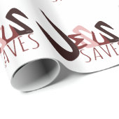 GRAFFITI JESUS BEHOORT rood Cadeaupapier (Rol Hoek)