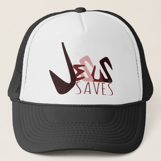 GRAFFITI JESUS BEHOORT rood Trucker Pet (Voorkant)