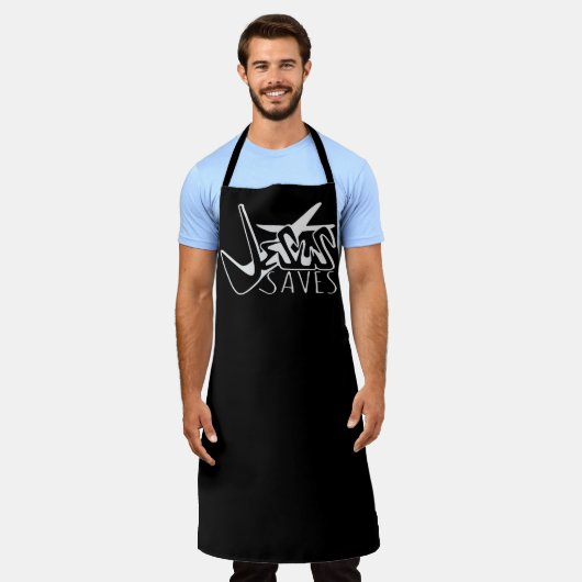 GRAFFITI JESUS SAVES CHRISTELIJK SCHORT (Gedragen)