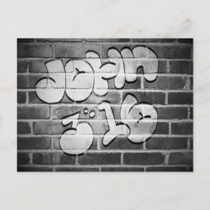 Graffiti John 3:16 Briefkaart