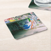 Graffiti Joker Smile - Milaan, Italië Onderzetter (Schuin)