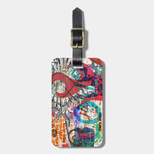 Graffiti Justice Bagagelabel (Voorkant verticaal)