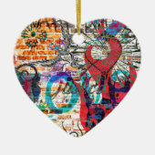 Graffiti Justice Keramisch Ornament (Voorkant)