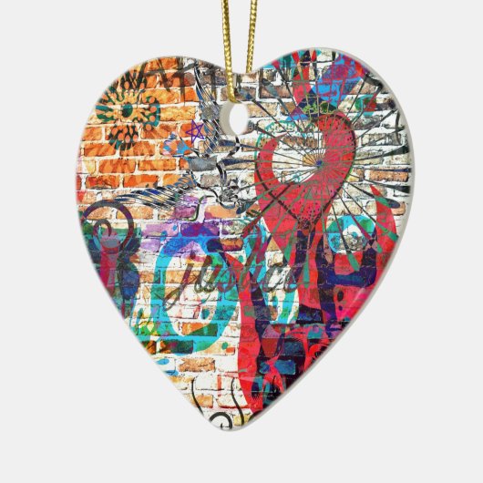 Graffiti Justice Keramisch Ornament (Links)