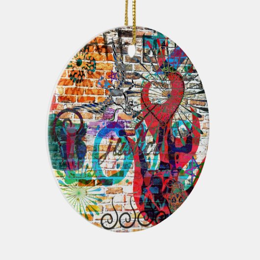 Graffiti Justice Keramisch Ornament (Rechts)