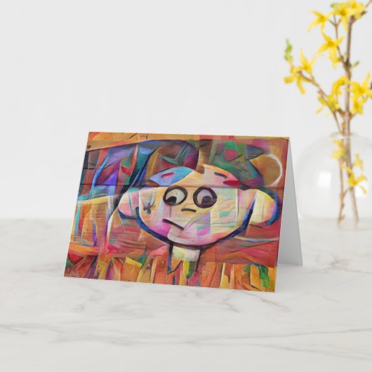 Graffiti Kaart (Gele Bloem)