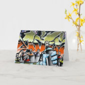 Graffiti Kaart (Gele Bloem)