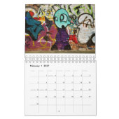 Graffiti-kalender 2017 kalender (Feb 2027)