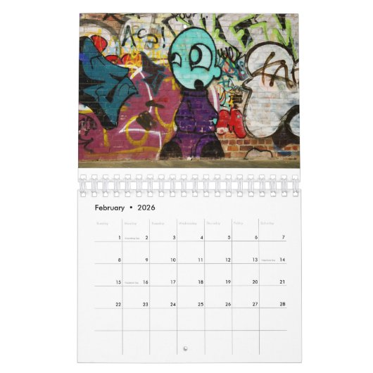 Graffiti-kalender 2017 kalender (Feb 2026)