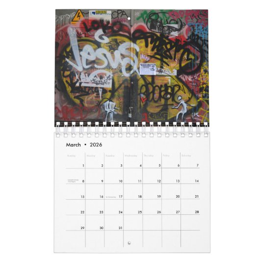 Graffiti-kalender 2017 kalender (Mar 2026)