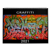 Graffiti-kalender 2021 kalender (Hoes)