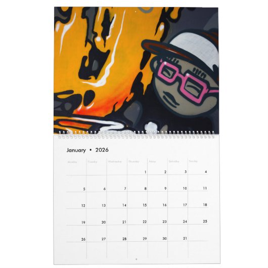 Graffiti-kalender 2021 kalender (Jan 2026)