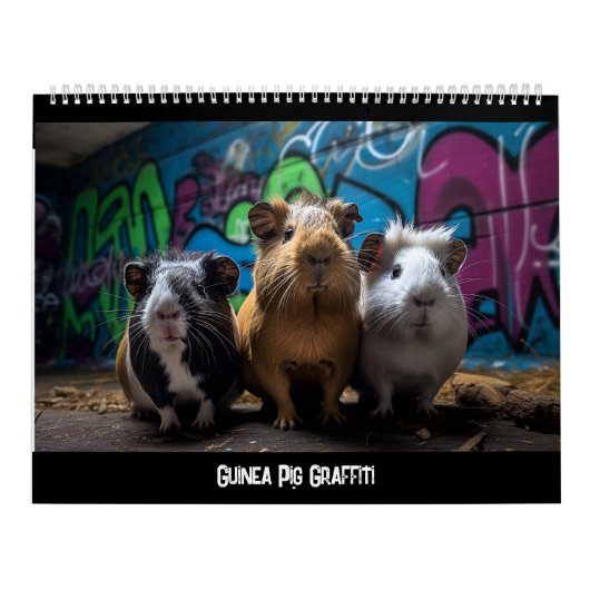 Graffiti-kalender voor cavia's kalender (Hoes)