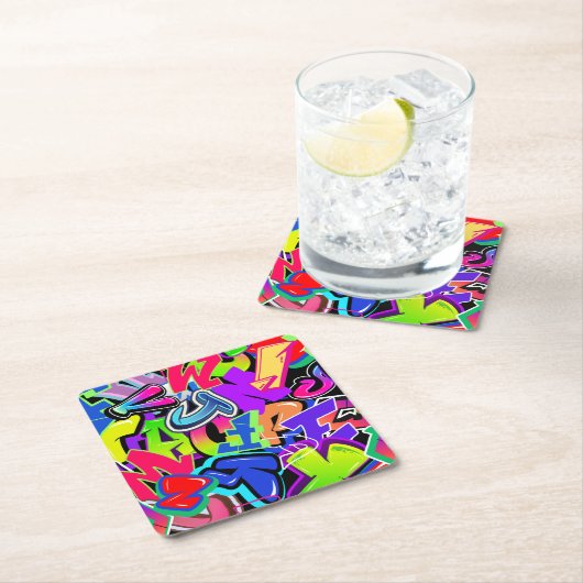 Graffiti Kartonnen Onderzetters (Insitu)