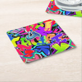Graffiti Kartonnen Onderzetters (Schuin)