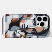 Graffiti Kat Dame iPhone Hoesje (Achterkant horizontaal)