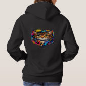 Graffiti Kat – Stedelijk Straatkunstontwerp Hoodie (Achterkant)