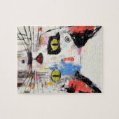 Graffiti Kat Urbane Koele Katachtige Legpuzzel (Horizontaal)