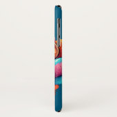 Graffiti Kat Vibe Hoesje - Bruin Tabby (Achterkant/links)
