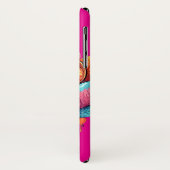 Graffiti Kat Vibe Hoesje - Wit (Achterkant/links)