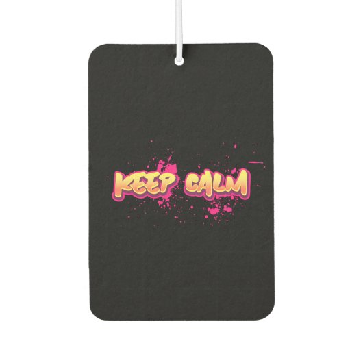 Graffiti KEEP CALM luchtverfrisser – Krachtige Str (Voorkant)