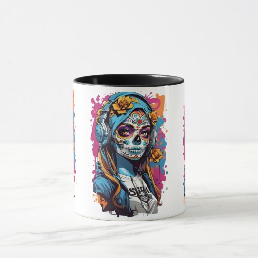 graffiti-keramiek mok (Midden)