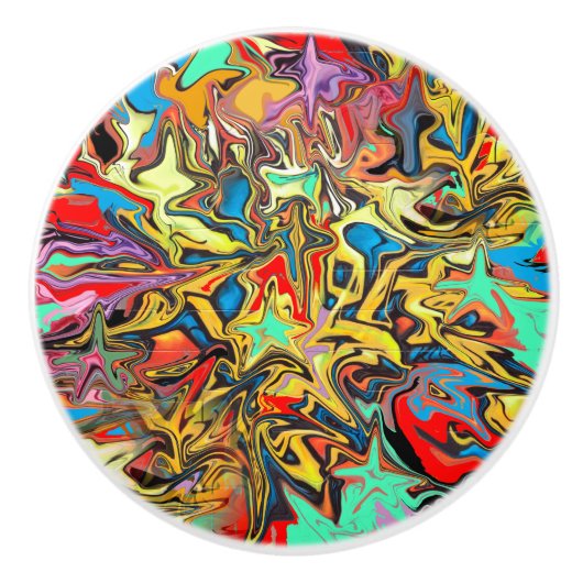 Graffiti Keramische Knop (Voorkant)