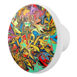 Graffiti Keramische Knop
