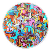 Graffiti Keramische Knop (Voorkant)