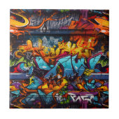 graffiti-keramische Tegel Tegeltje (Voorkant)