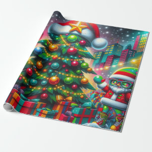 Graffiti Kerst Cadeaupapier