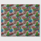 Graffiti Kerst Inpakpapier (Vlak)