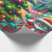 Graffiti Kerstmis Cadeaupapier (Hoek)