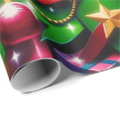Graffiti Kerstmis Cadeaupapier (Rol Hoek)