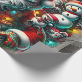 Graffiti Kerstmis Cadeaupapier (Hoek)