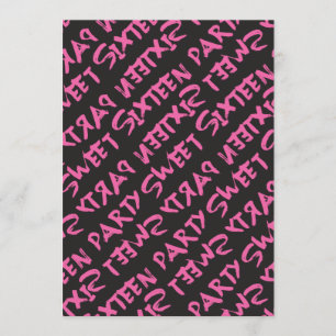 Graffiti Kijk naar Mode Meisje op 16 september Kaart