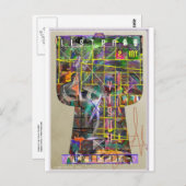 Graffiti Kimono Briefkaart (Voorkant / Achterkant)