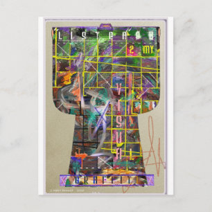 Graffiti Kimono Briefkaart