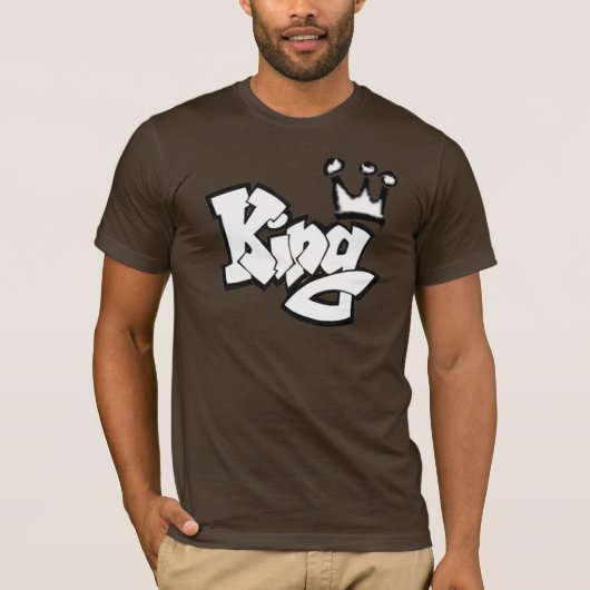 Graffiti King met Crown T-shirt (Voorkant)