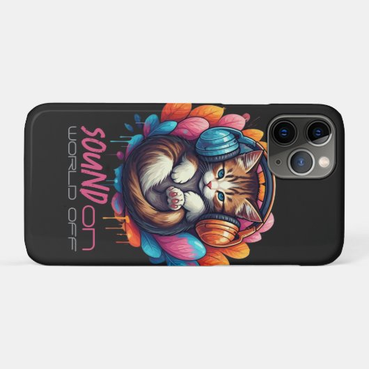 Graffiti Kitten Vibe - Bruin Tabby Case-Mate iPhone Case (Achterkant (horizontaal))