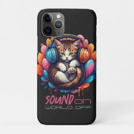 Graffiti Kitten Vibe - Bruin Tabby Case-Mate iPhone Case