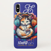 Graffiti Kitty Vibe Case - Calico (Achterkant)