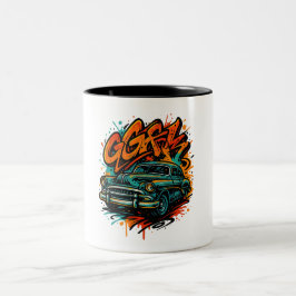 Graffiti Klassieke Auto Mok