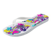 Graffiti kleurig patroon | actief sportstrand teenslippers (Schuin)