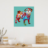 Graffiti-knuppel Poster (Keuken)