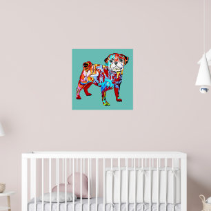 Graffiti-knuppel Poster